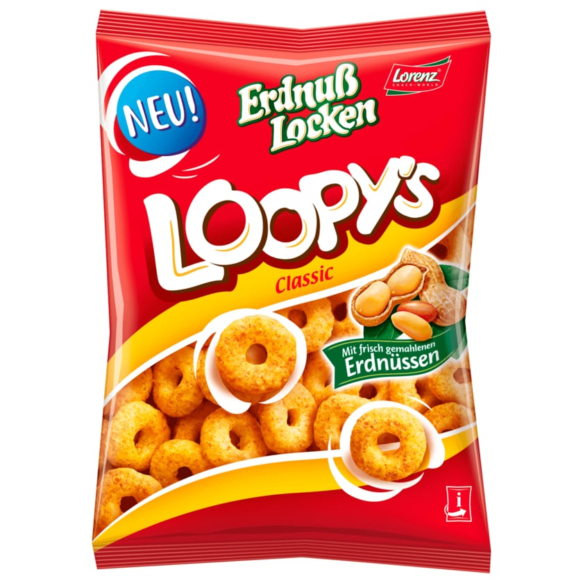 Lorenz Erdnuß Locken Loopy's 150g